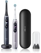 Oral-B iO9 комплект от 2 четки за зъби с калъф за зареждане DUO Black Onyx & Rose Quartz 1 бр.