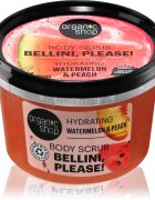 Organic Shop Bellini please! хидратиращ пилинг за тяло аромати watermelon & peach 250 мл.