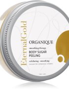 Organique Eternal Gold Smoothing Therapy омекотяващ захарен пилинг с блясък 200 гр.