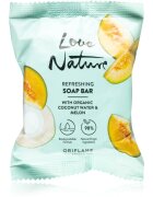 Oriflame Love Nature Coconut Water & Melon почистващ твърд сапун 75 гр.