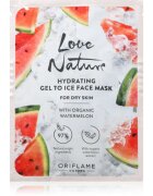 Oriflame Love Nature Gel To Ice Organic Watermelon хидратираща маска за лице за суха кожа 10 мл.