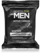 Oriflame North for Men Active Carbon почистващ твърд сапун с активен въглен 100 гр.