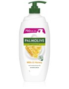 Palmolive Naturals Milk & Honey душ-гел и крем-гел за вана с мляко и мед с дозатор 750 мл.