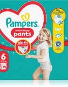 Pampers Active Baby Pants Size 6 еднократни пелени гащички 13-19 kg 29 бр.