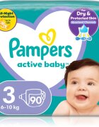 Pampers Active Baby Size 3 еднократни пелени 6-10 kg 90 бр.