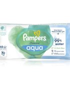 Pampers Harmonie Aqua мокри почистващи кърпички за деца 48 бр.