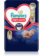 Pampers Night Pants Size 7 еднократни пелени гащички за нощ 15+ kg 17 бр.