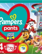 Pampers Pants Paw Patrol Size 4 еднократни пелени гащички 9-15 kg 72 бр.