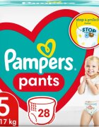 Pampers Pants Size 5 еднократни пелени гащички 11-17 kg 28 бр.