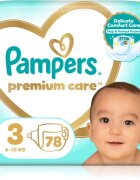 Pampers Premium Care Size 3 еднократни пелени 6-10 kg 78 бр.