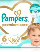 Pampers Premium Care Size 6 еднократни пелени 13-18 kg 50 бр.