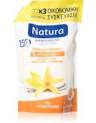 PAPOUTSANIS Natura Vanilla Caramel течен сапун пълнител 750 мл.