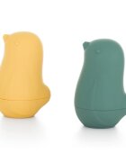 Petite&Mars Love Birds играчка за вода 6 m+ Ochre Green 2 бр.
