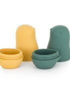 Petite&Mars Love Birds играчка за вода 6 m+ Ochre Green 2 бр.