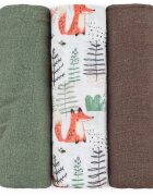 Petite&Mars Moussy пелени от плат Forest Fox 68 x 68 cm 3 бр.