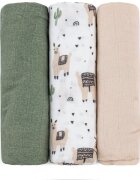 Petite&Mars Moussy пелени от плат Llama Vibes 68 x 68 cm 3 бр.