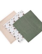 Petite&Mars Moussy пелени от плат Llama Vibes 68 x 68 cm 3 бр.