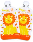 Petite&Mars Papoo детски храни в пауч опаковка Lion 6x150 мл.
