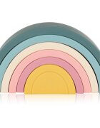 Petite&Mars Rainbow 12m+ играчка за подреждане Misty Green 1 бр.