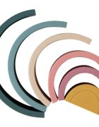 Petite&Mars Rainbow 12m+ играчка за подреждане Misty Green 1 бр.