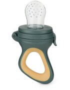 Petite&Mars Silicone Food Feeder 6m+ гризалка за хранене Green&Ochre 1 бр.
