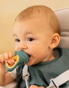 Petite&Mars Silicone Food Feeder 6m+ гризалка за хранене Rose&Sand 1 бр.