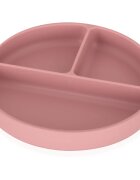 Petite&Mars Take&Match 6m+ разделена чиния кръгъл Dusty Rose 1 бр.