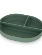 Petite&Mars Take&Match 6m+ разделена чиния с вендуза Misty Green 1 бр.