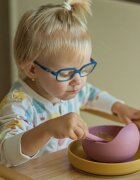 Petite&Mars Take&Match Silicone Bowl купичка с вендуза Dusty Rose 6 m+ 360 мл.