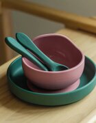 Petite&Mars Take&Match Silicone Bowl купичка с вендуза Dusty Rose 6 m+ 360 мл.