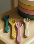 Petite&Mars Take&Match Silicone Cutlery прибор Desert Sand 6 m+ 2 бр.