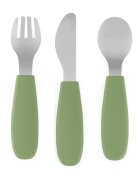 Petite&Mars Take&Match Stainless Steel Cutlery Set прибор за деца Sweet Pea 12m+ 3 бр.