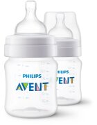 Philips Avent Anti-colic SCY100/02 бебешко шише против колики 1 m+ 2x125 мл.