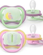 Philips Avent Ultra Air Day&Night SCF376/29 6-18m биберон Girl 2 бр.