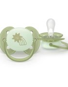 Philips Avent Ultrasoft Night SCF094/01 0-6m биберон Neutral 2 бр.