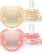 Philips Avent Ultrasoft SCF091/38 0-6 m биберон Girl 2 бр.