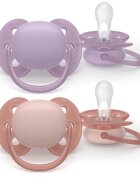 Philips Avent Ultrasoft SCF091/43 6-18 m биберон Girl 2 бр.