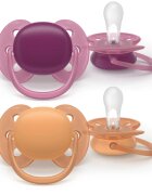 Philips Avent Ultrasoft SCF093/03 18+m биберон Girl 2 бр.