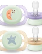 Philips Avent Ultrastart Day&Night SCF075/17 0-2 m биберон Girl 2 бр.