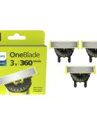 Philips OneBlade 360 QP430/50 Резервни остриета for OneBlade 3 бр.