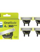 Philips OneBlade 360 QP440/50 Резервни остриета for OneBlade 4 бр.