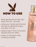 Playboy Nude Mood спрей за тяло с блясък за жени 250 мл.