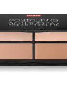 PUPA Milano #READY4SELFIE Contouring & Strobing контурираща палитра за лице с избелител цвят 002 Medium Skin 175 гр.