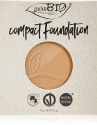 puroBIO Cosmetics Compact Foundation компактна пудра и фон дьо тен резервен пълнител SPF 10 цвят 03 9 гр.