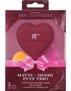 Real Techniques Matte + Merry Puff Trio комплект апликатори