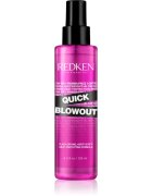 Redken Quick Blowout термозащитен спрей за оформяне с преса и маша за по-бързо оформяне на прическата със сешоар 125 мл.