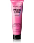 Revolution Beauty Tanning Butter подхранващо масло за тяло с автобронзиращ ефект цвят Light/Medium 150 мл.