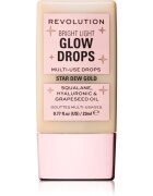 Revolution Bright Light Glow Drops течен хайлайтър цвят Golden Star Dew 23 мл.