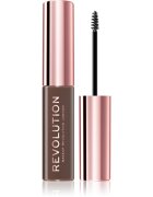 Revolution Brow Fixer гел за вежди цвят Medium Brown 6 мл.