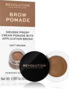 Revolution Brow Pomade помада за вежди цвят Soft Brown 2.5 гр.